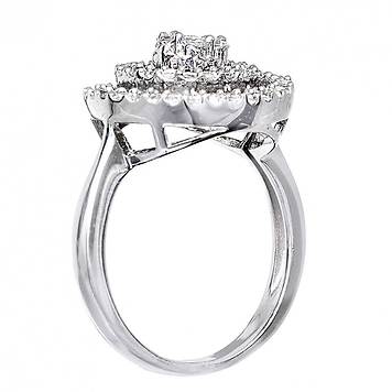 Кольцо серебряное "галактика"